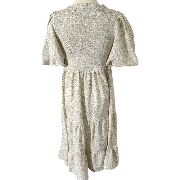 ANTHROPOLOGIE MOON RIVER
Smocked Puff Sleeve Midi Dress - Picture 6 of 6